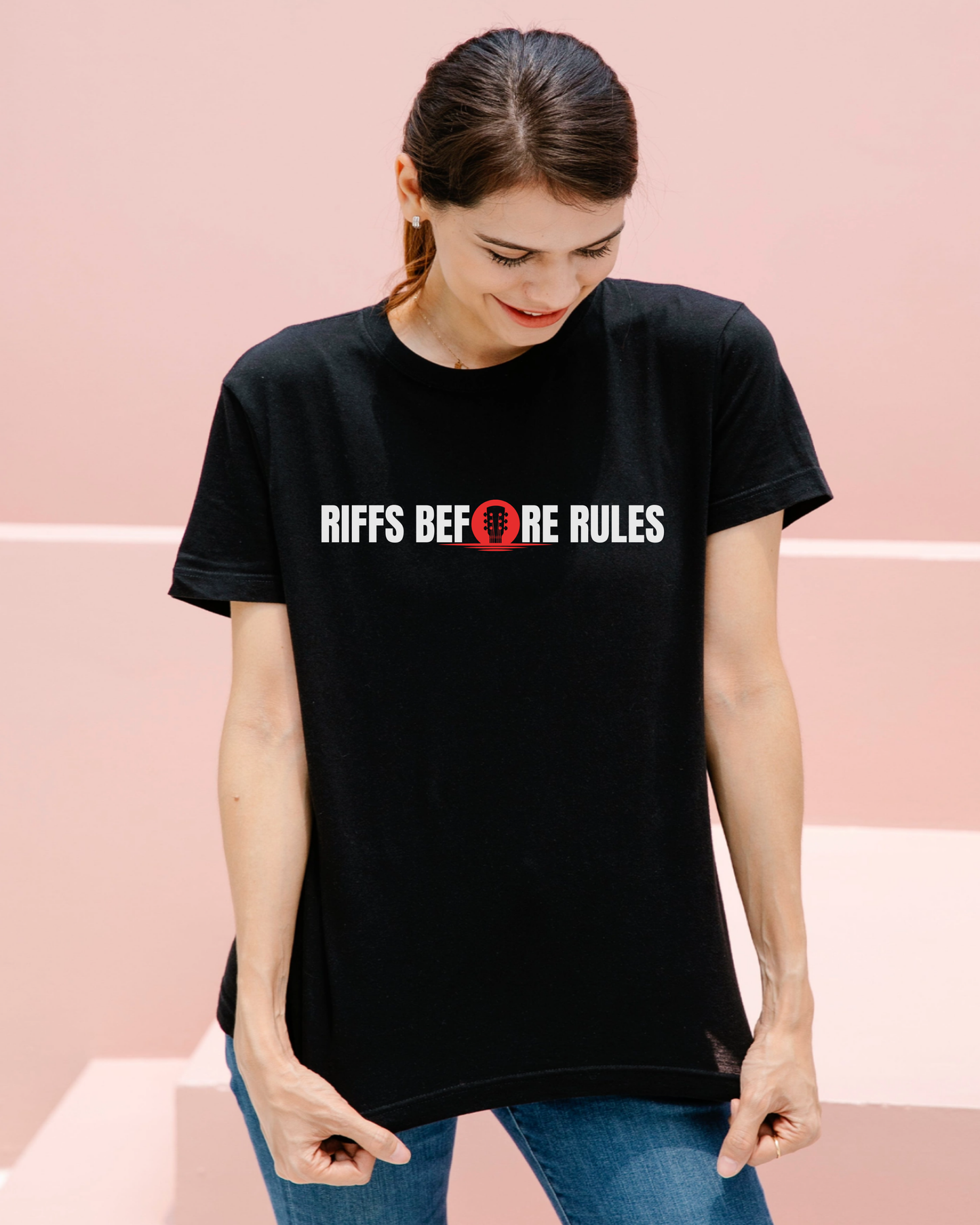 Minimalist Concert T-shirt: Riff Before Rules